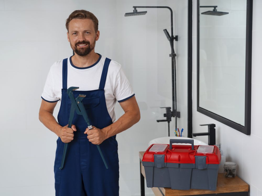 Odborné instalatérské práce v Olomouci Instalatér z Olomouce při práci na vodovodní instalaci